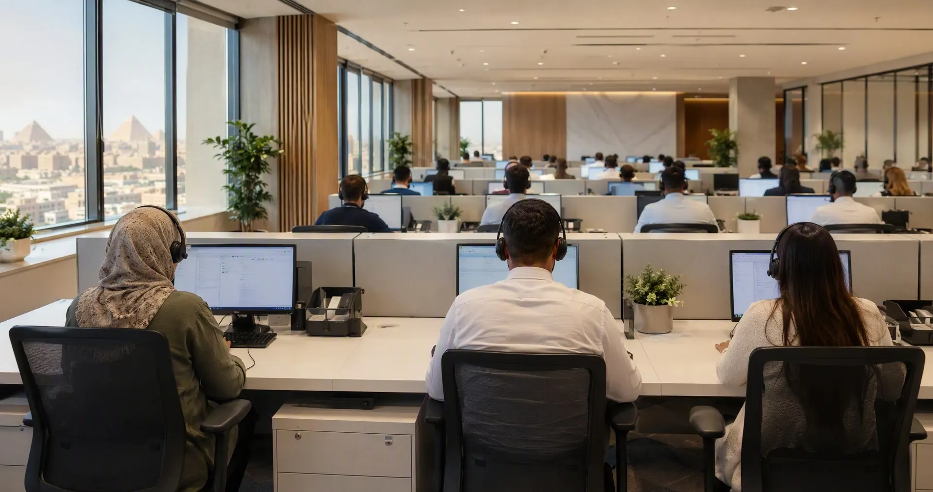 Tawasul customer experience operations floor in Cairo